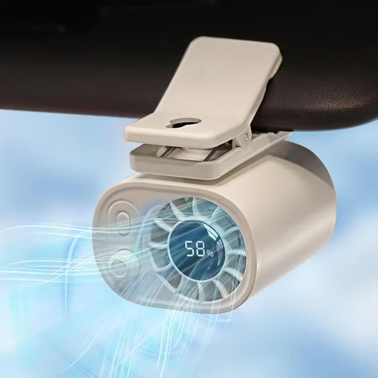 Mini Ventilateur Voiture à Pince | 360° & USB
