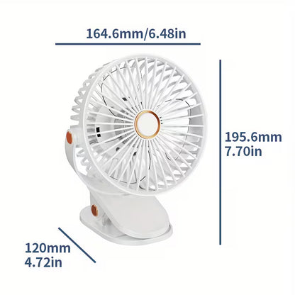 Mini Ventilateur USB à Pince – Silencieux & Portable