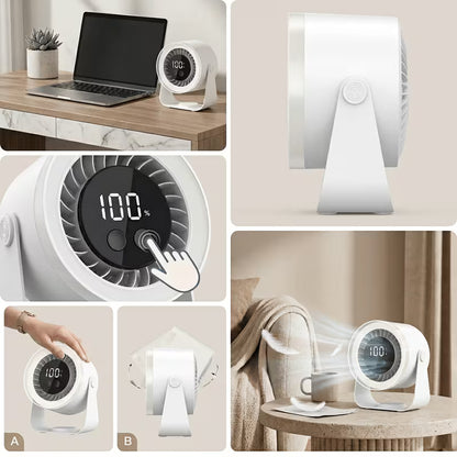 Ventilateur de Bureau Rechargeable & Réglable