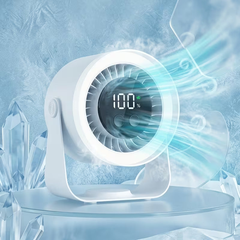 Ventilateur de Bureau Rechargeable & Réglable