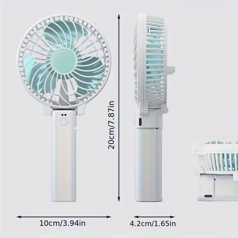 Ventilateur Portable Pliable | 3000mAh & 5 Vitesses