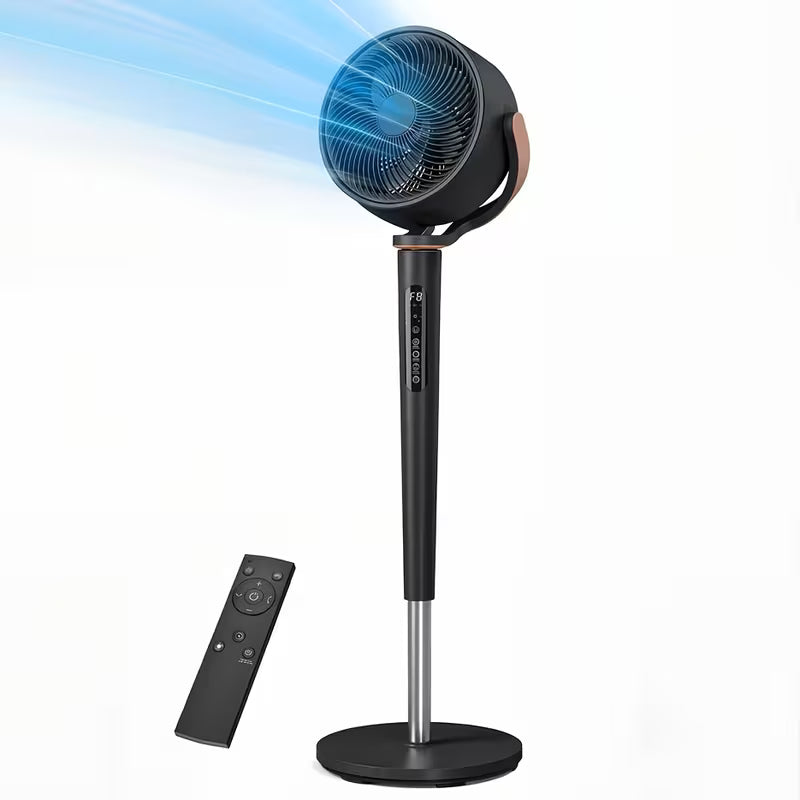 Ventilateur de Sol | 12 Vitesses, LED & Télécommande