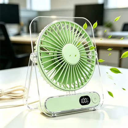 Mini Ventilateur de Bureau | USB & Affichage Numérique