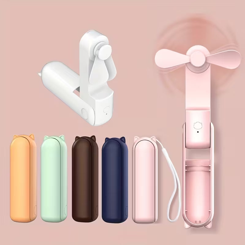 Mini Ventilateur Portable Pliable | USB & 3 Vitesses