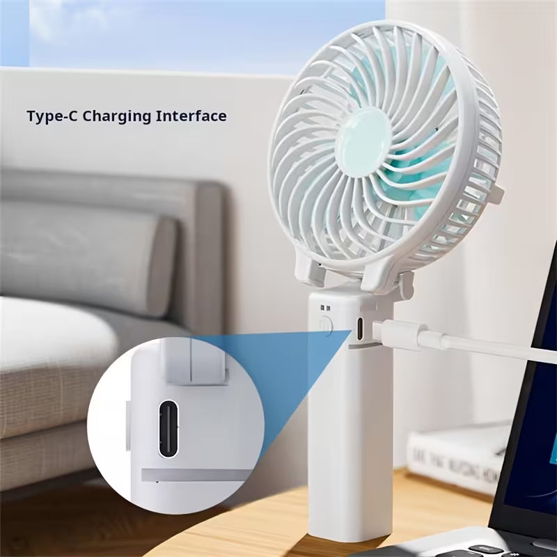 Ventilateur Portable Pliable | 3000mAh & 5 Vitesses