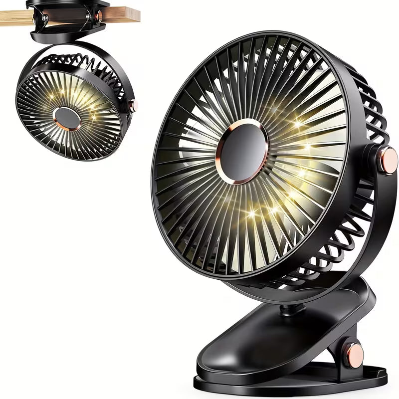 Mini Ventilateur USB à Pince – Silencieux & Portable