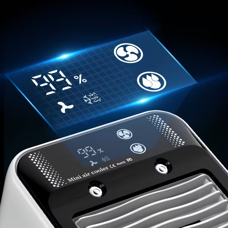 Mini Refroidisseur d'Air USB | Réservoir d'Eau & 1800mAh