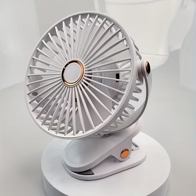 Ventilateur à Pince Rechargeable | 8000mAh & LED