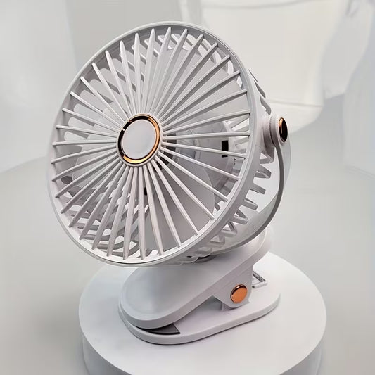 Ventilateur à Pince Rechargeable | 8000mAh & LED
